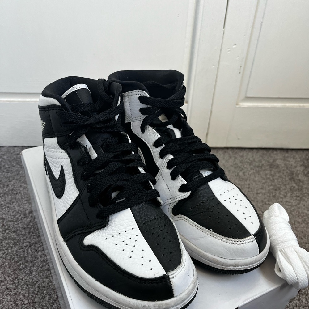 Nike Air Jordan Black and White Sneakers (women’s) - Picture 5 of 7